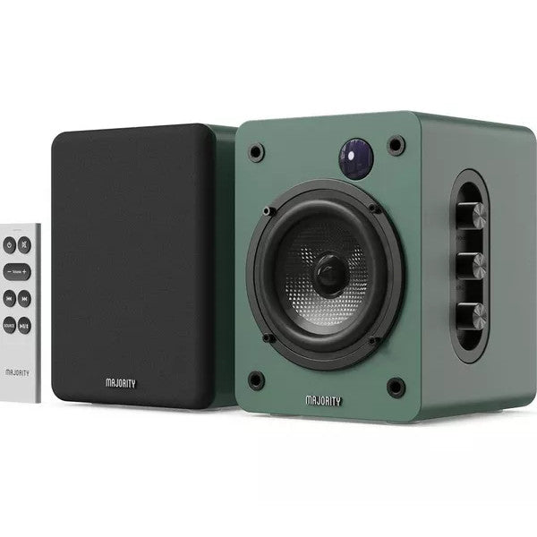 Majority D50X Bluetooth Bookshelf Speakers Green