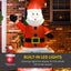 HOMCOM 7ft Christmas LED Inflatable Santa Claus from Chimney - maplin.co.uk