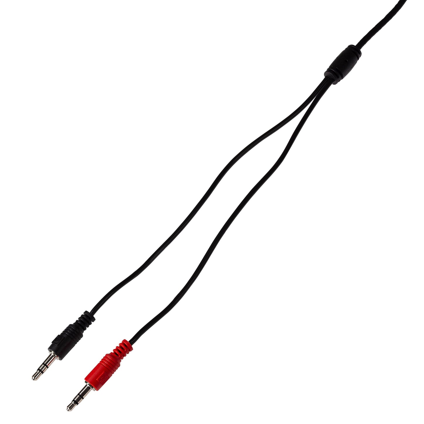 Maplin 3.5mm 3 Pole TRS Jack to Twin 3.5mm 3 Pole TRS Jack Cable with Volume Control - Black, 2m - maplin.co.uk