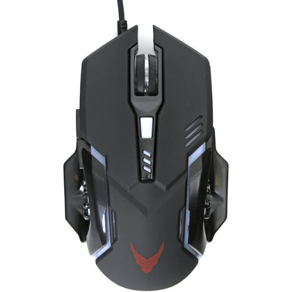 Varr 6-Button Adjustable DPI LED Ambidextrous Optical Wired Gaming Mouse