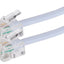 Maplin RJ11 to RJ11 6P4C Telephone Modem Lead - White, 5m