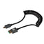 Maplin HDMI to Micro HDMI 8K Ultra HD Coiled Cable - Black, 1m