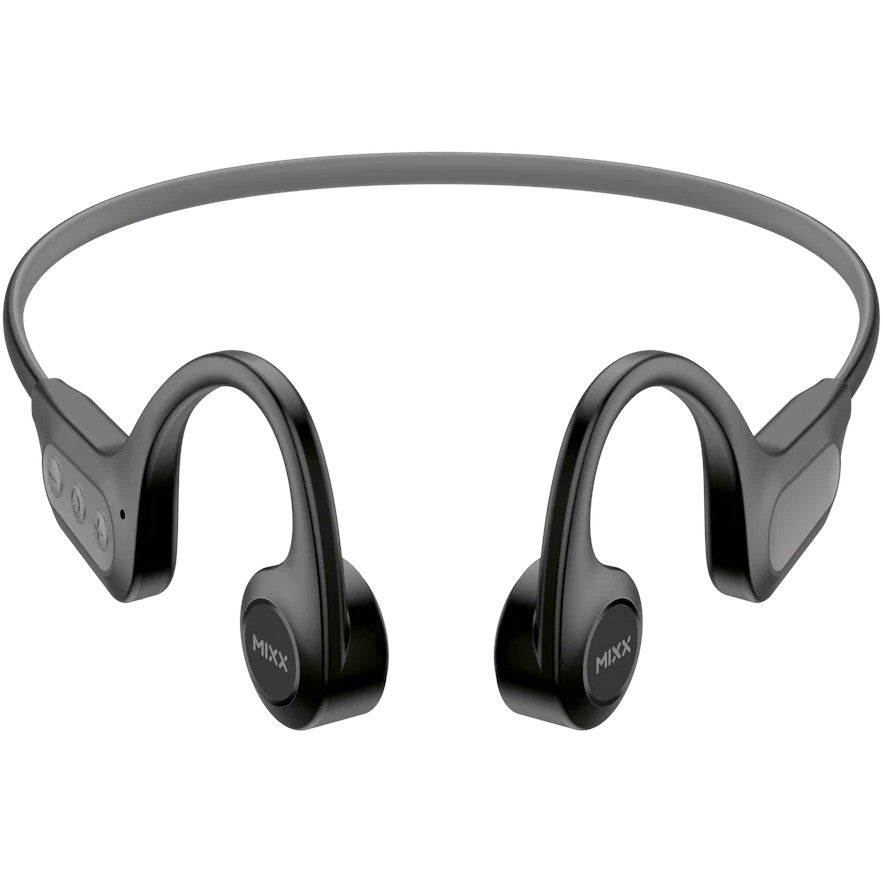 Mixx Resonate Open Ear Bone Conduction Sports Headphones - Black
