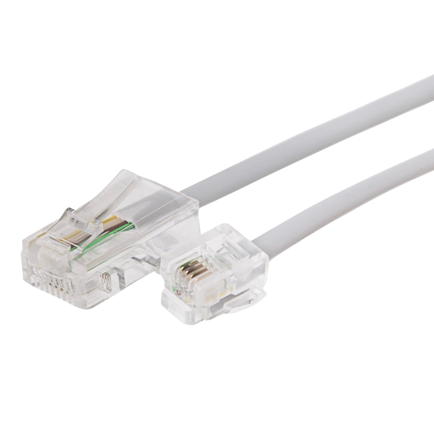 Maplin RJ11 Connector to RJ45 Plug Telephone Lead - White, 1m | Cables ...