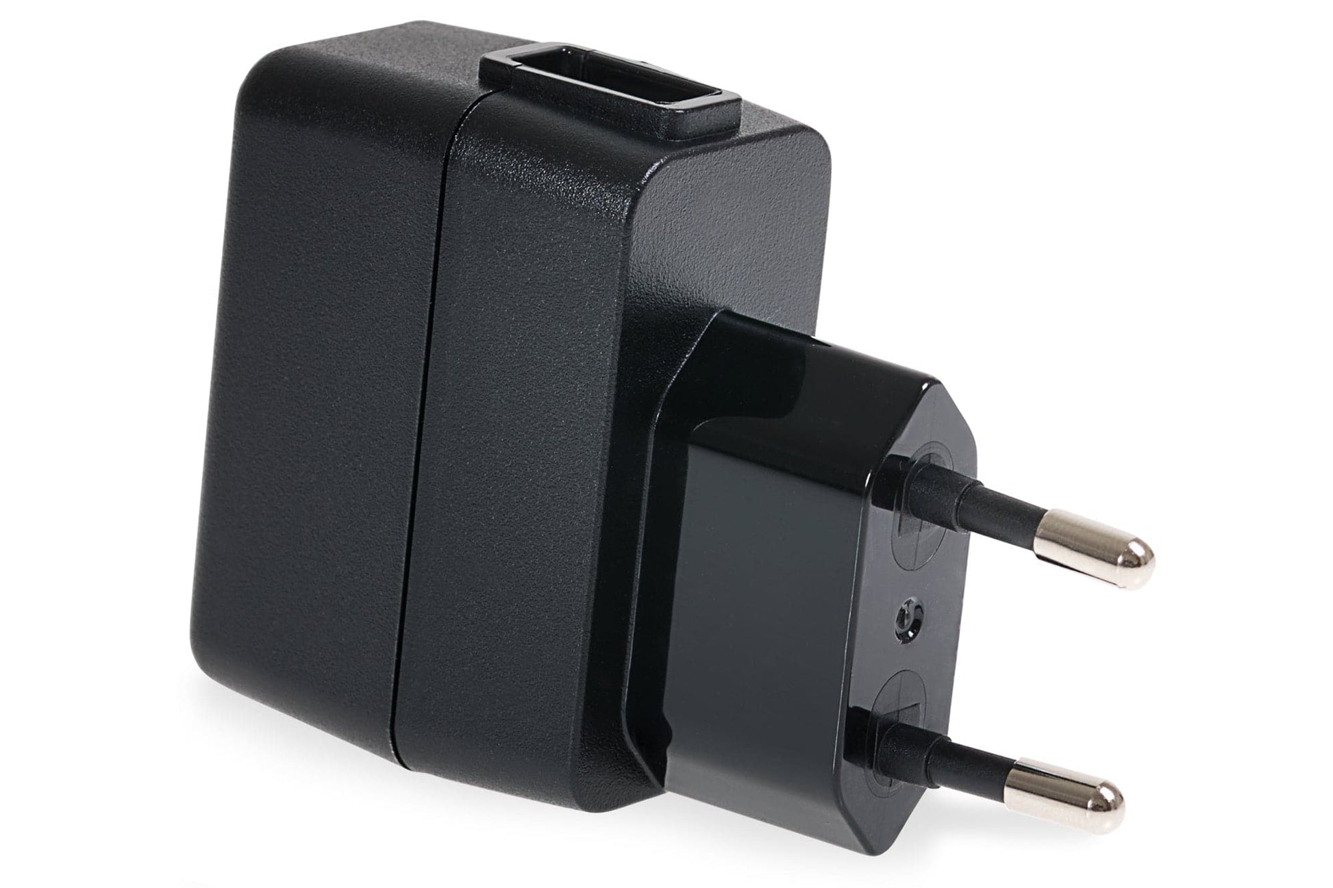 PRAKTICA 1-Port USB-A EU Wall Charger 5V 1  Amp 100-240V Wall Charger - Black - maplin.co.uk