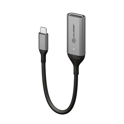 ALOGIC 4K Ultra HD 60Hz USB-C Male to DisplayPort Female Adapter - Grey, 15cm