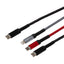 Maplin USB-C to 3-in-1 Multi-Charging USB-C / Lightning / Micro USB 100W Braided Cable - 1.2m