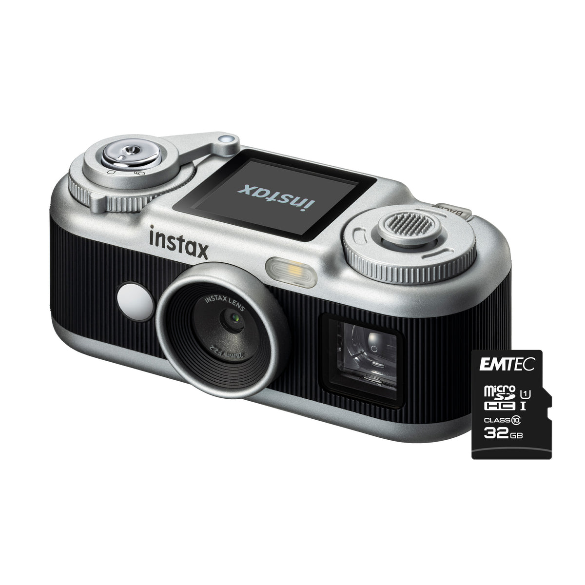 Fujifilm Instax PAL 2 Digital Camera - Black Camera + 32GB MicroSD Card