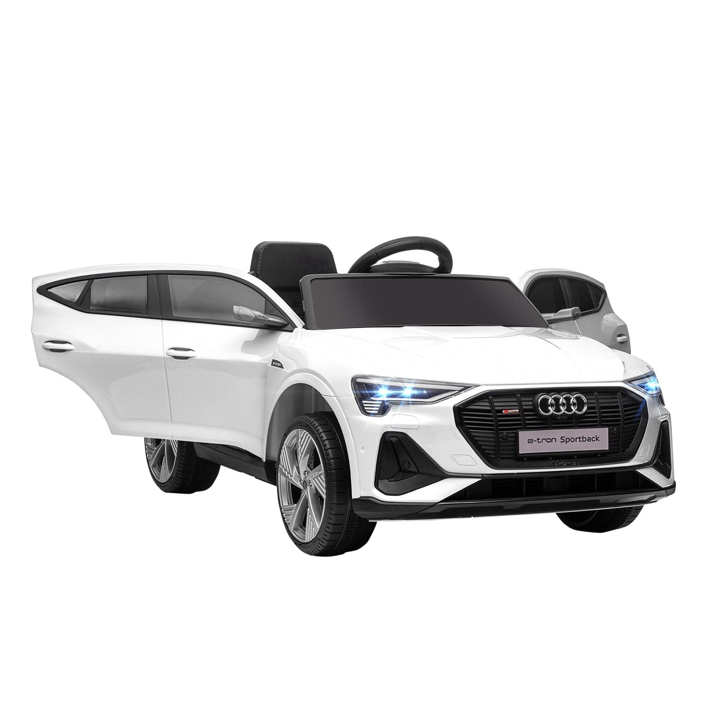 Maplin Plus Audi E-tron Licensed 12V Kids Electric Ride On Car with Remote, Music, Lights & Suspension for 3-5 Years - maplin.co.uk