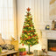 HOMCOM 6ft LED Artificial Christmas Tree with Decorations - maplin.co.uk