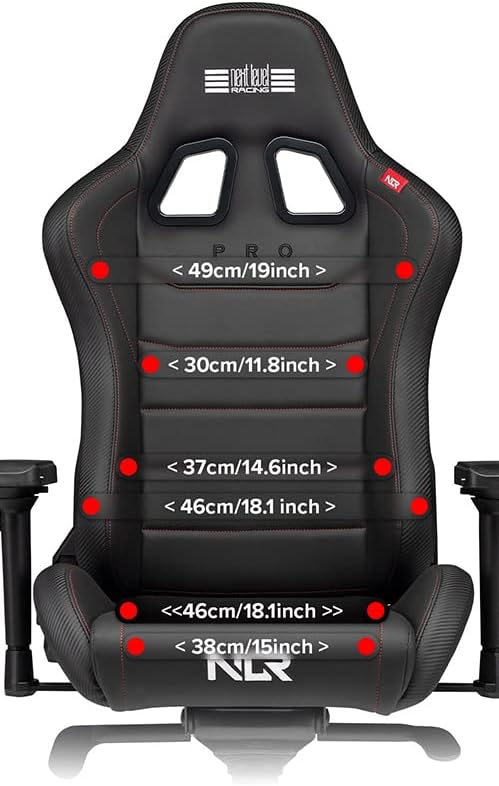Next Level Racing Pro Leather Edition Gaming Chair - Black - maplin.co.uk
