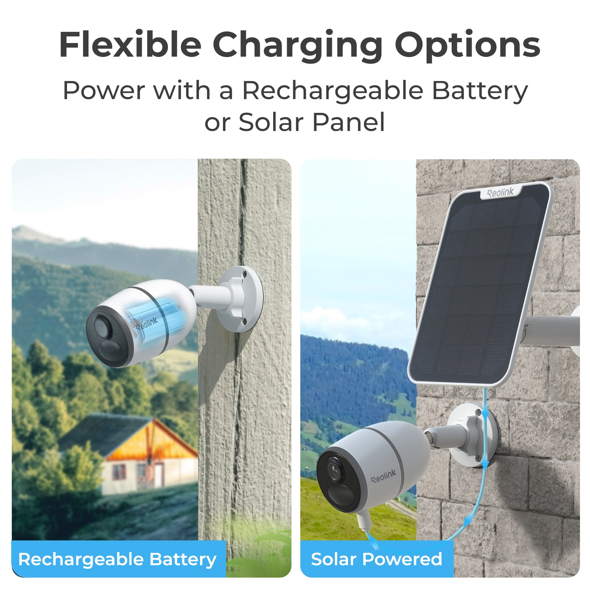 Reolink Go Series 2K Battery 4G LTE Outdoor Security Camera with Solar Panel & 64GB microSD Card