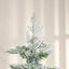 HOMCOM 6ft Pencil Snow Flocked Artificial Christmas Tree with Realistic Cypress Branches - maplin.co.uk