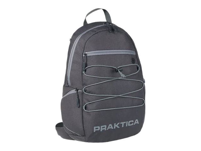 PRAKTICA All Weather Day 12L Backpack with Rain Cover & Binocular Pocket - Grey - maplin.co.uk