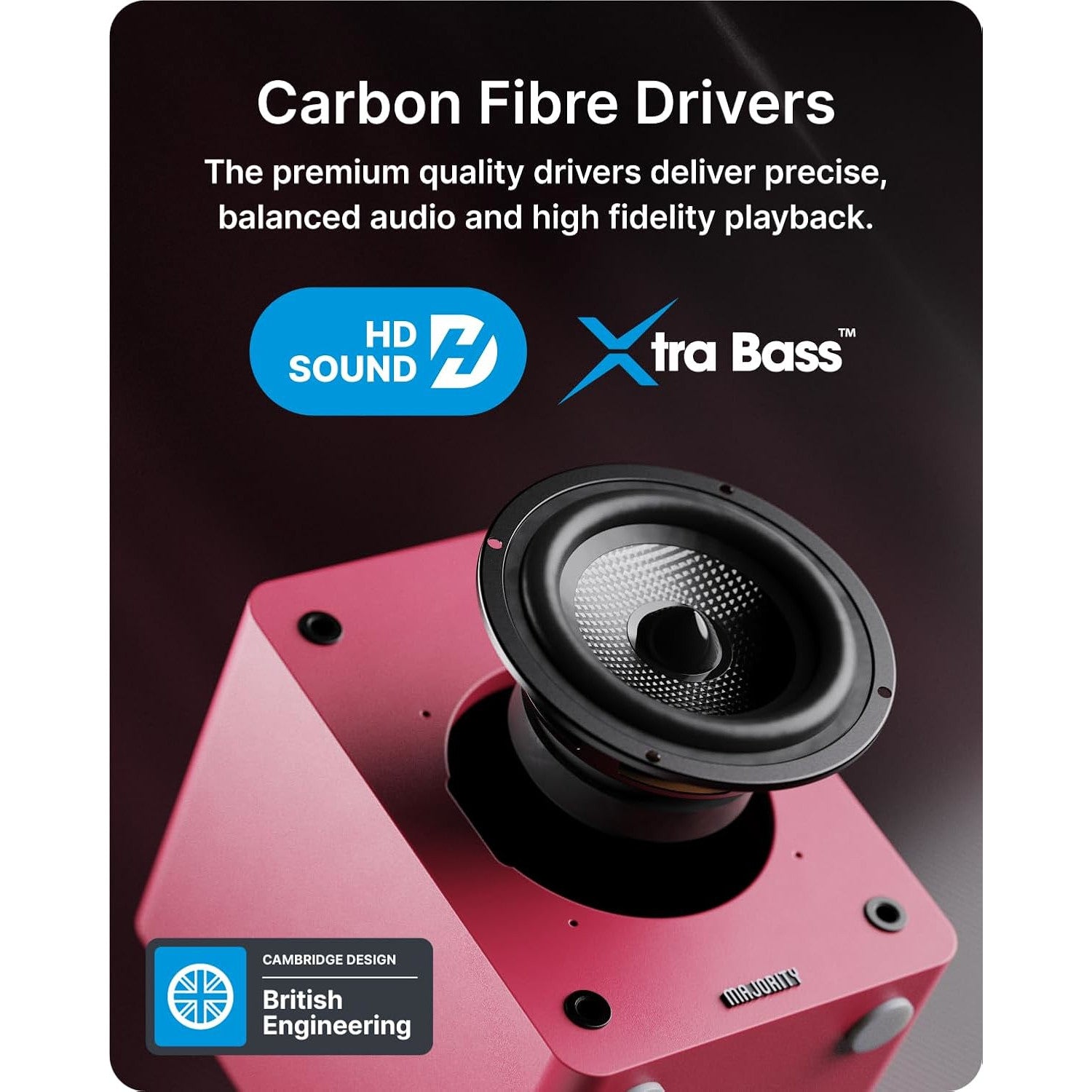 Majority D50X Bluetooth Bookshelf Speakers