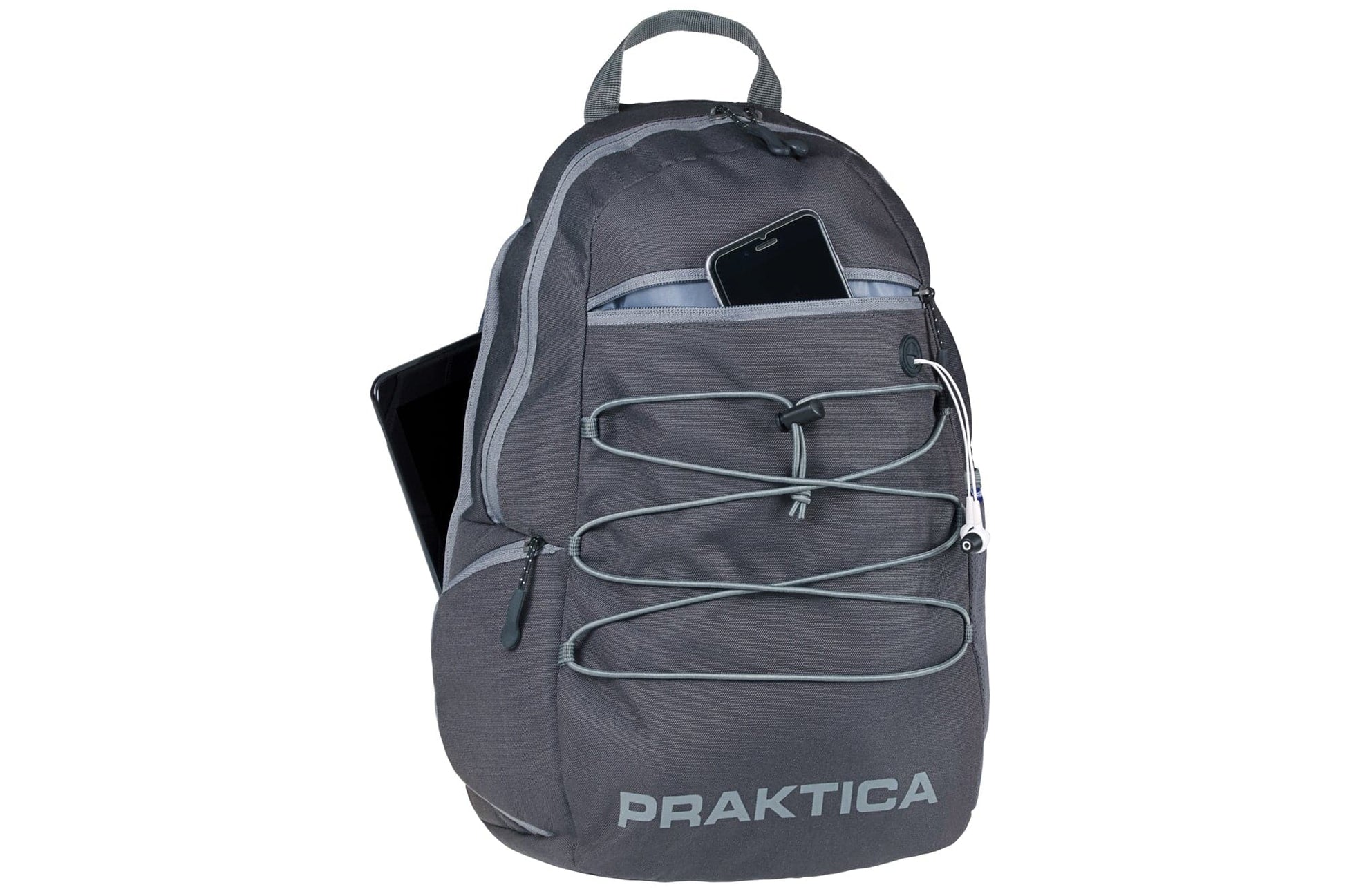 PRAKTICA All Weather Day 12L Backpack with Rain Cover & Binocular Pocket - Grey - maplin.co.uk