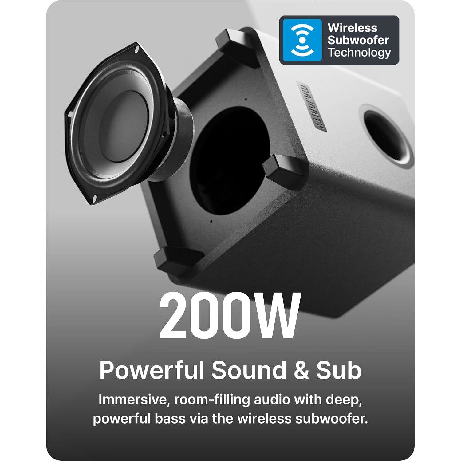 Majority Naga 40 Plus Bluetooth Soundbar & Wireless Sub