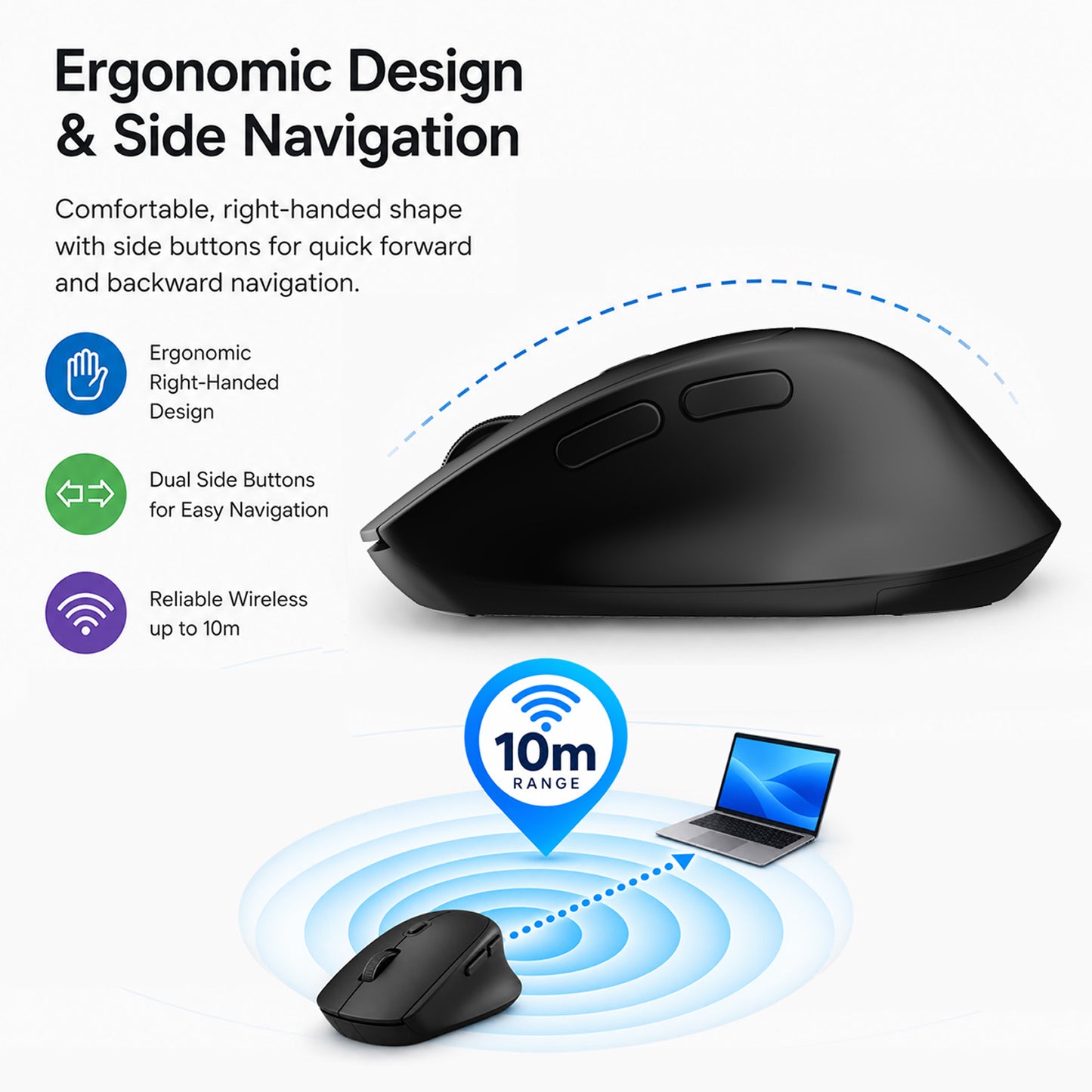 Maplin 3 Button Optical Wireless Mouse