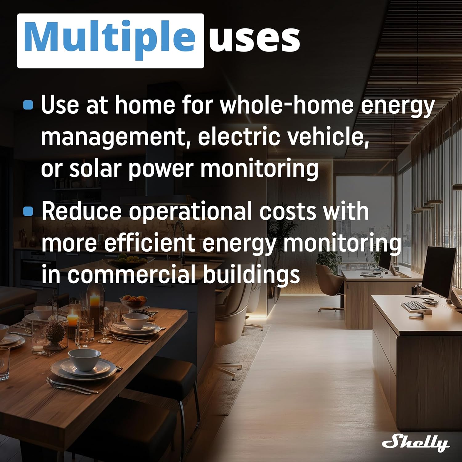 Shelly Pro 3EM 3CT63 Compact DIN-Mountable 3-Phase 63A Energy Meter