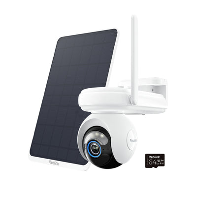 Reolink Altas Go Series 2K PT Battery 4G LTE Outdoor Security Camera with Solar Panel & 64GB microSD Card