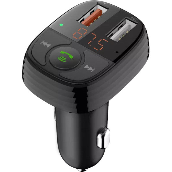 Devia FM Wireless Bluetooth Transmitter USB Port Car Adapter - Black