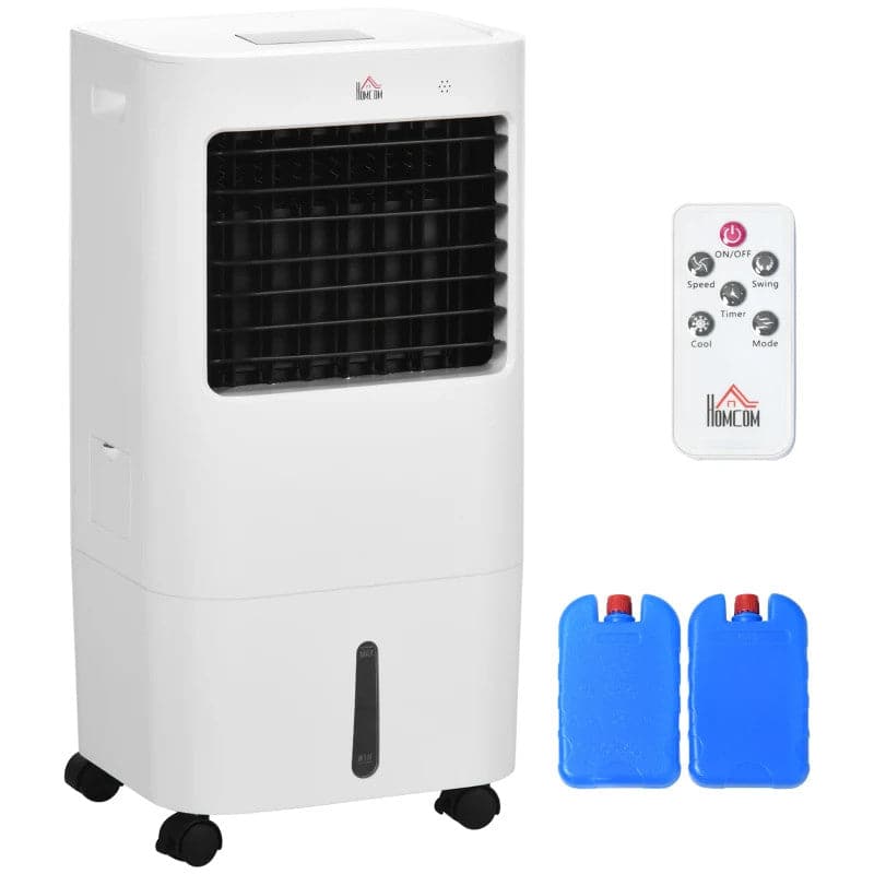 Maplin Plus 3-in-1 15L Oscillating Portable Fan, Humidifier & Air Conditioner - White - maplin.co.uk