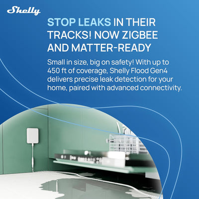 Shelly Flood Gen4 WiFi/Zigbee Flood & Rain Sensor