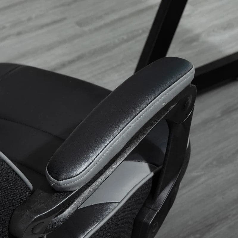 Maplin Plus Ergonomic Racing Adjustable Reclining Gaming Office Chair with Headrest, Lumbar Support & Retractable Footrest