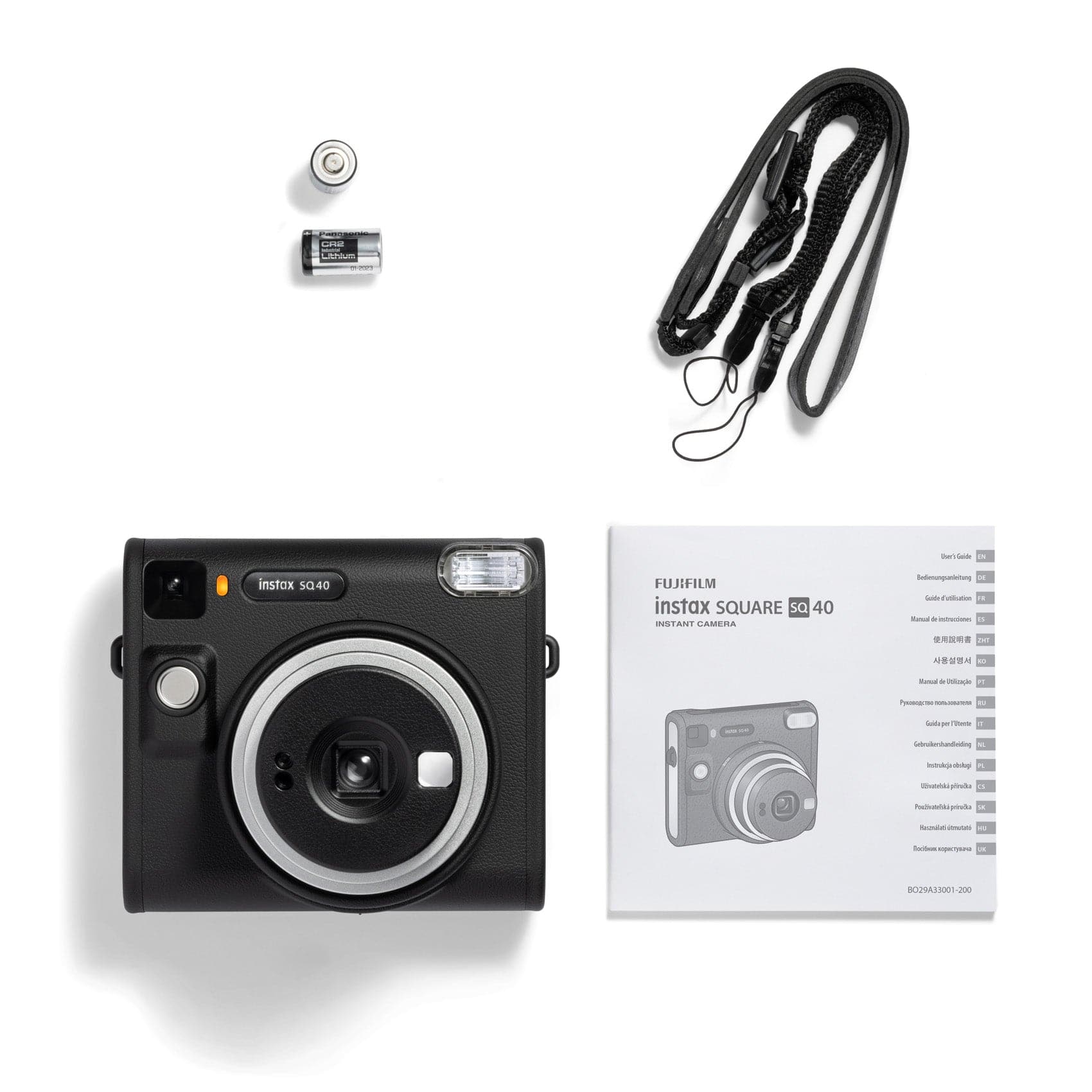Fujifilm Instax Square SQ40 Instant Camera - Black