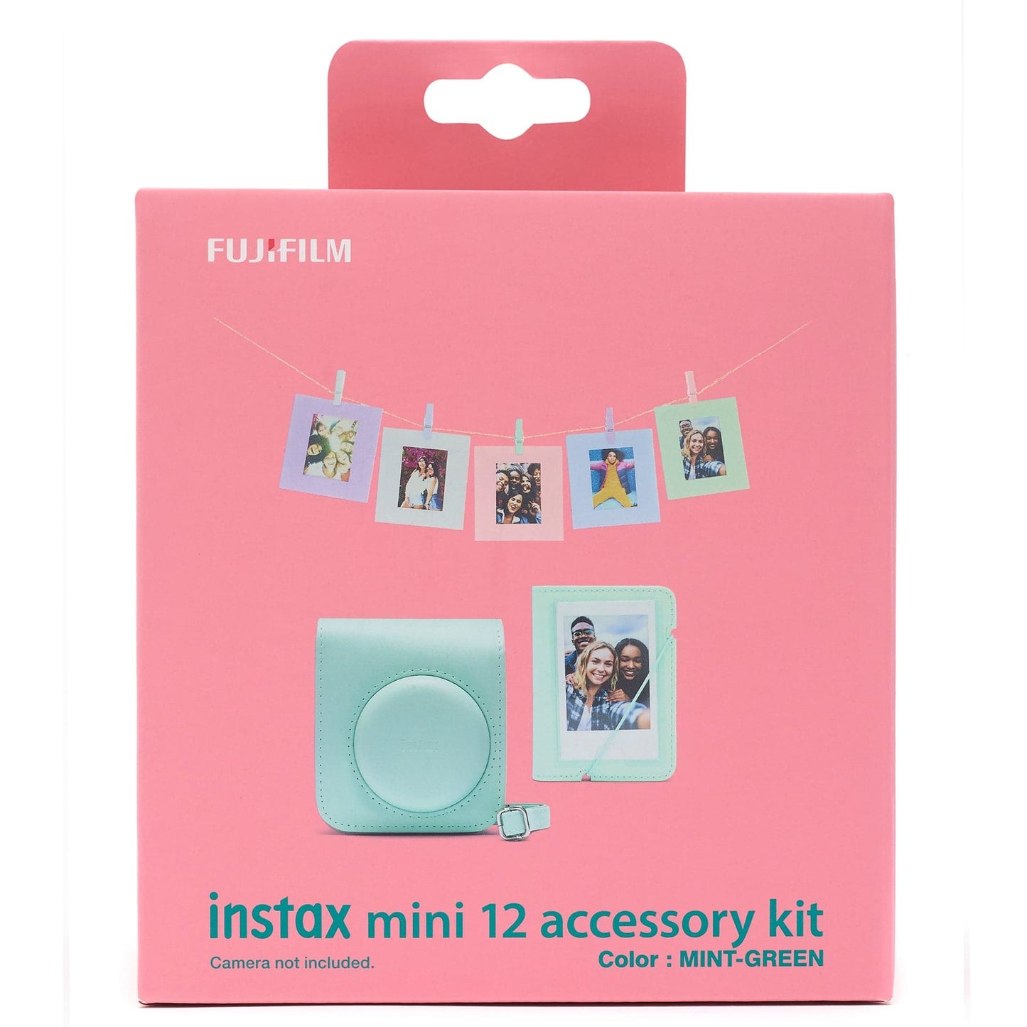 Fujifilm Instax Mini 12 Accessory Kit with Case, Photo Album, Hanging Cards & Pegs - maplin.co.uk