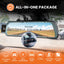 Road Angel Halo Vision 3 Rear View Mirror 4K Dual Dashcam
