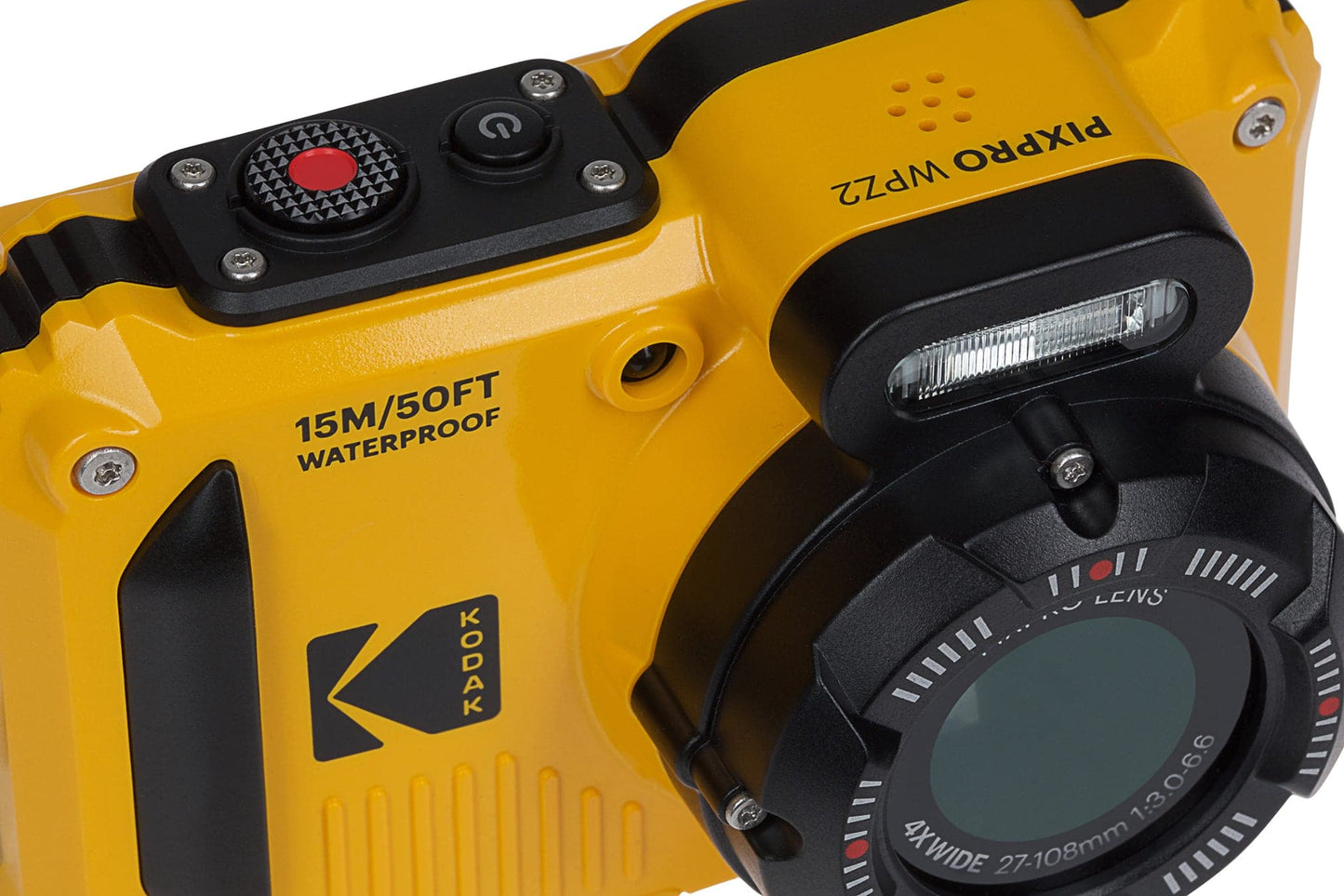 Kodak PIXPRO WPZ2 16MP 4x Zoom Tough Compact Camera - Yellow - maplin.co.uk