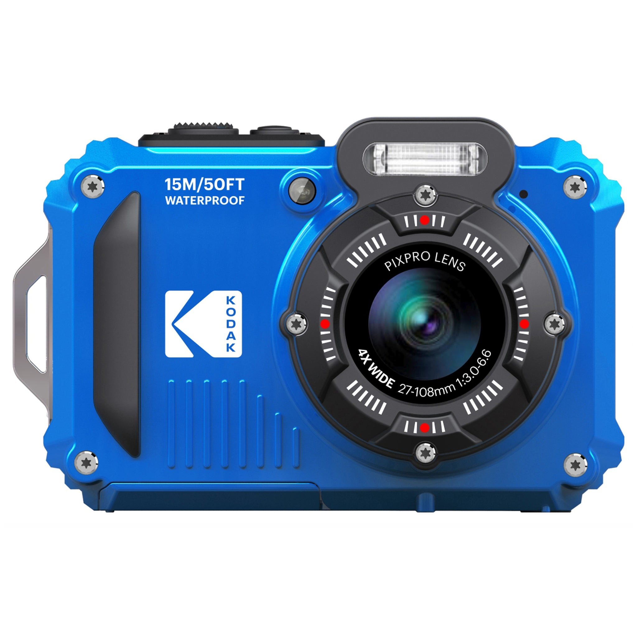 Kodak PIXPRO WPZ2 16MP 4x Zoom Tough Compact Camera - Blue Camera Only