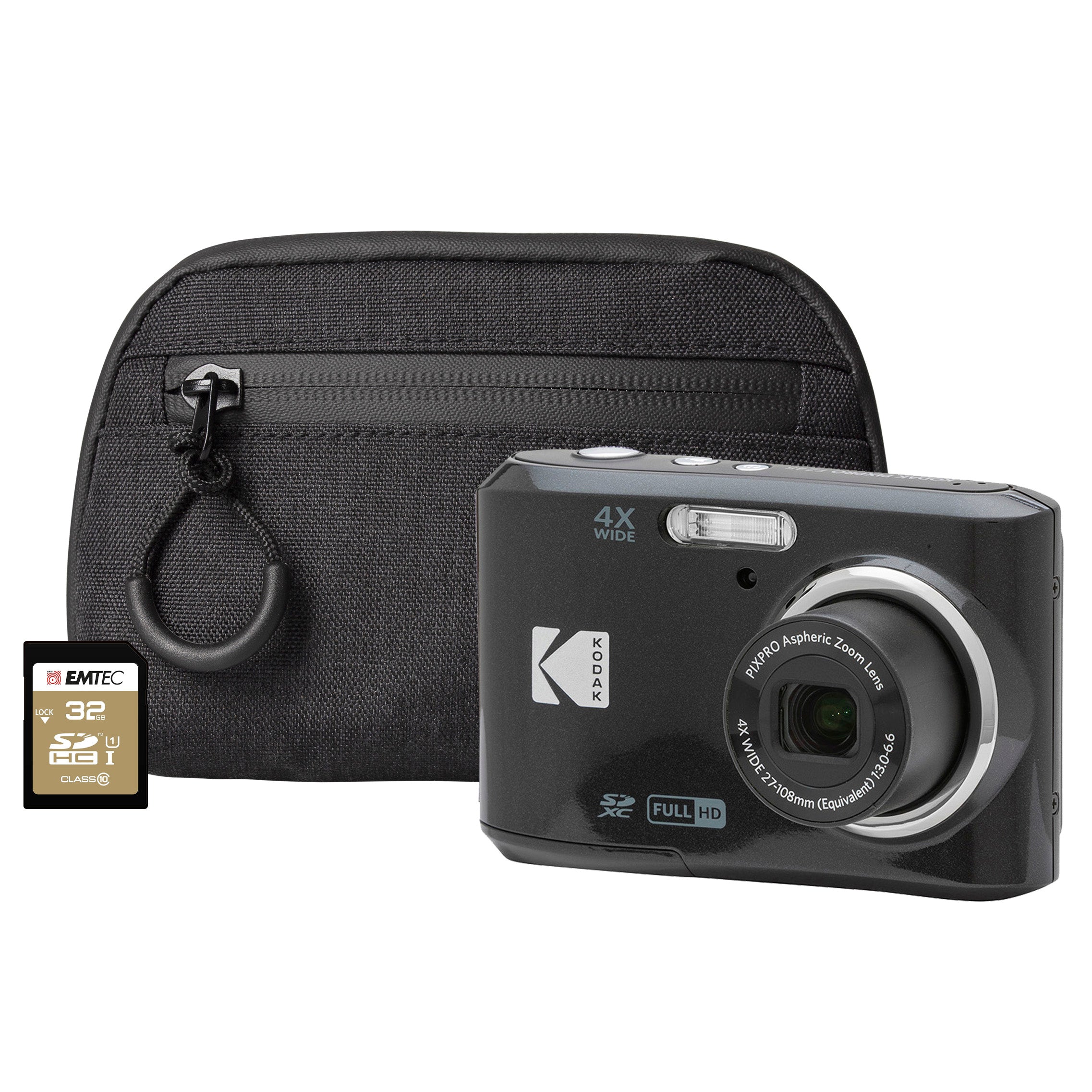 Kodak PIXPRO FZ45 Camera with Shoulder Bag with Compartment & 32GB