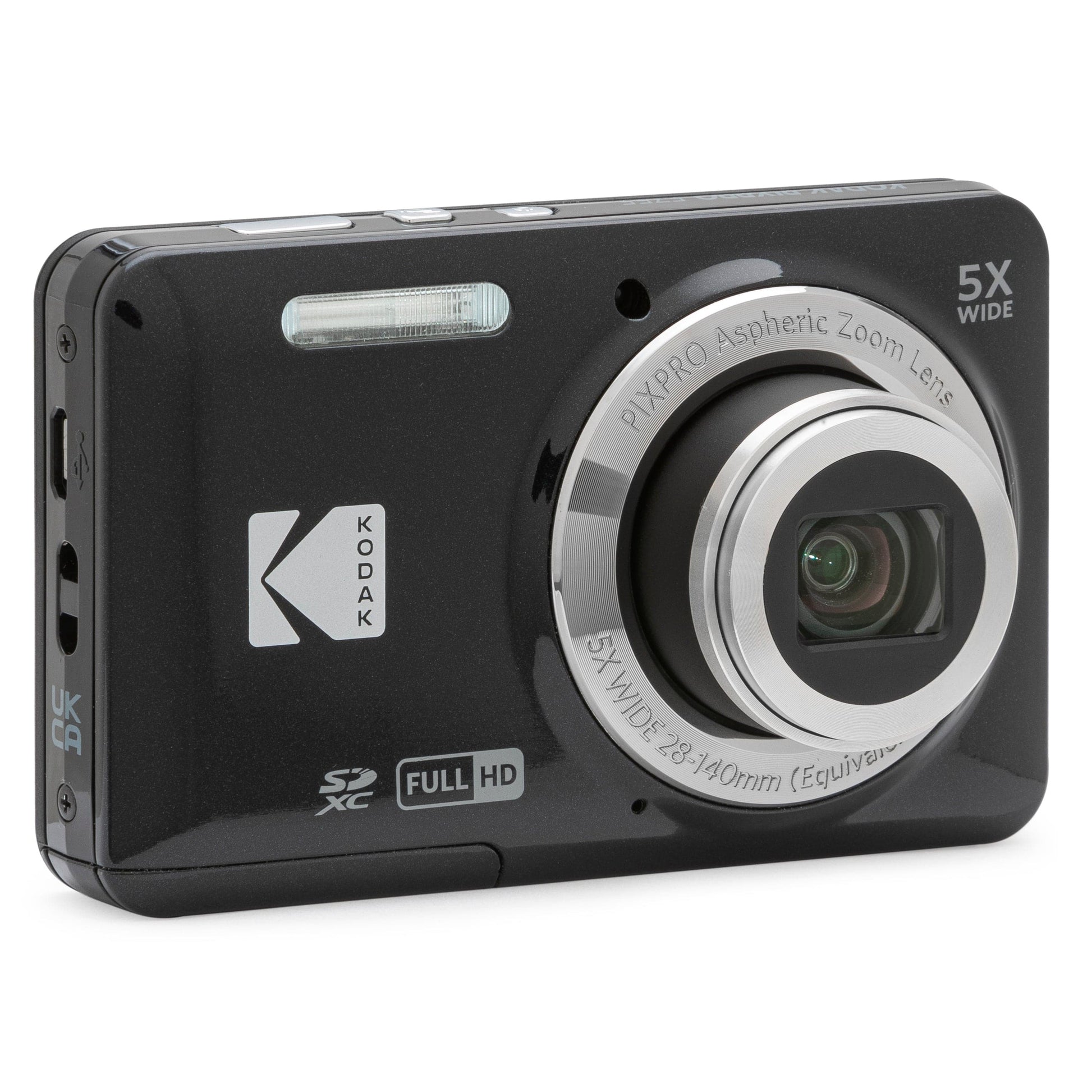 Kodak PIXPRO X55 16MP 5x Zoom Compact Camera - Black - maplin.co.uk