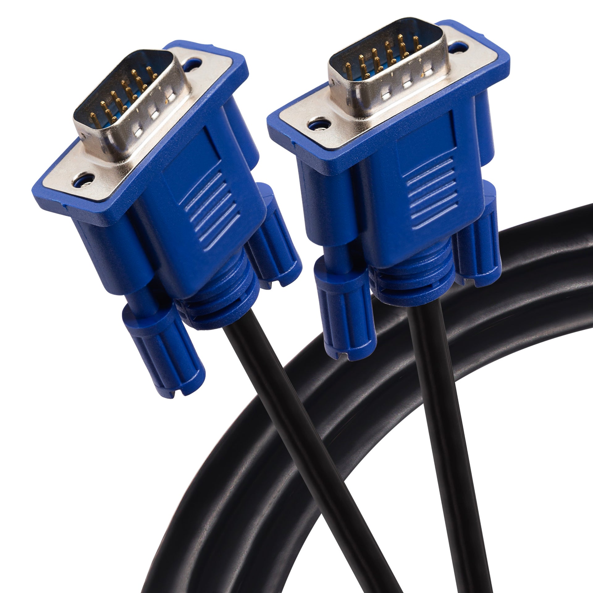 Premium VGA D Sub Male Monitor Cable Black 1.5m