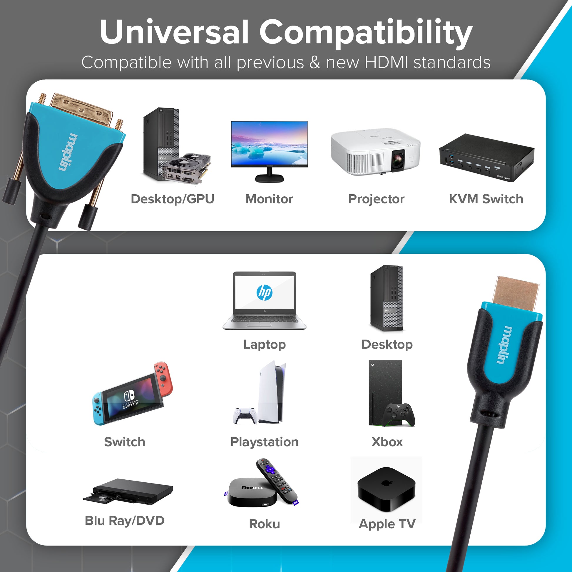 Cable Dvi 24 1 A Dvi De 1,8 Metros Chapado En Oro Con Filtro | Cuotas - Foto 11