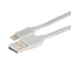 Maplin Premium Apple MFI Certified Tangle-Free Lightning to USB-A 2.0 Cable - White, 3m - maplin.co.uk