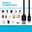 Maplin Lightning to USB-A Cable - Black, 0.5m - maplin.co.uk