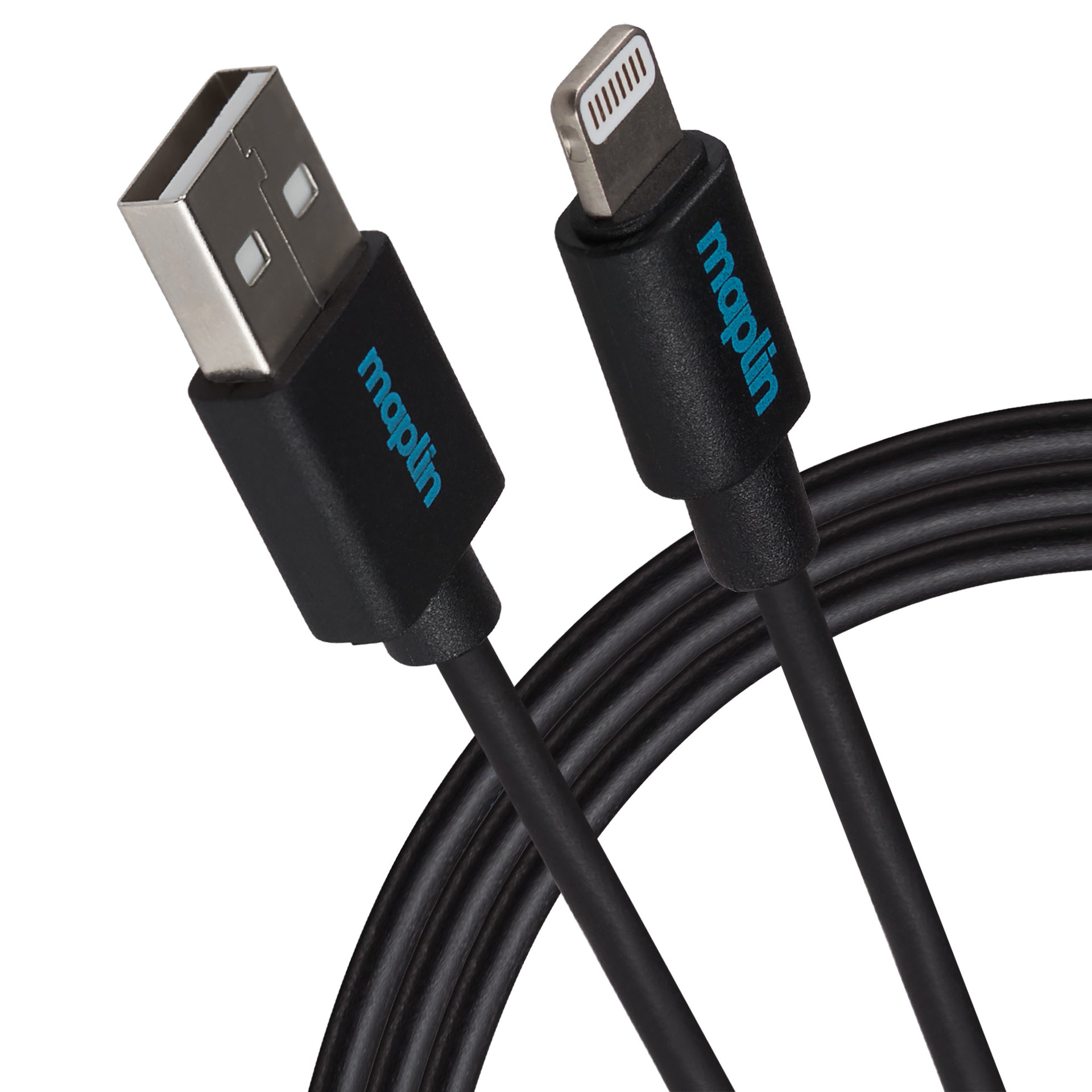 Lightning to USB Cable Black 0.5m