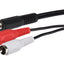 Maplin 3.5mm Aux Stereo 3-Pole Jack Plug to Twin RCA Phono Cable - Black - maplin.co.uk