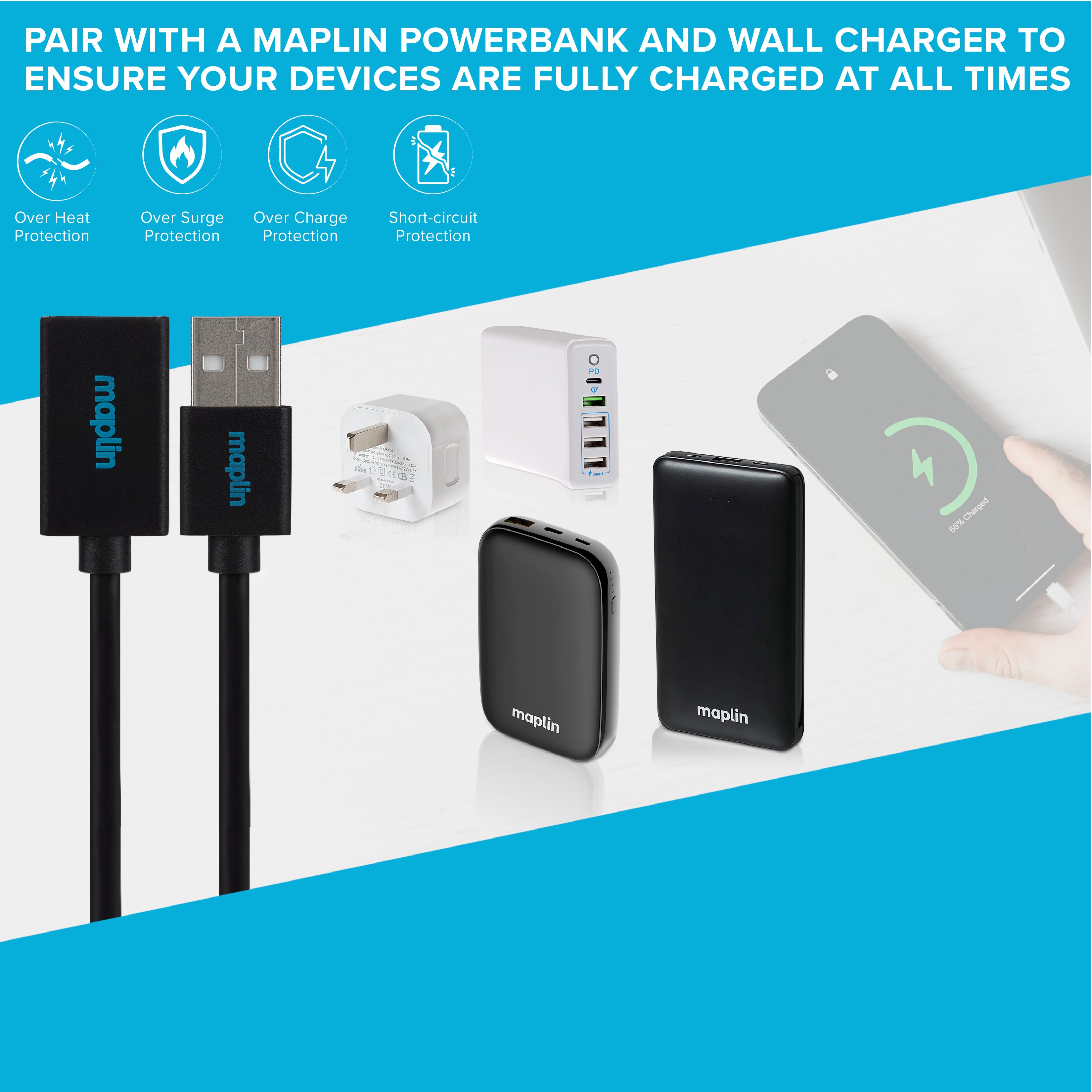 C2G Cavo Di Prolunga USB 2.0 – Maschio A A Femmina A, 2 Metri, Nero, Per Tastiere, Mouse, Stampanti