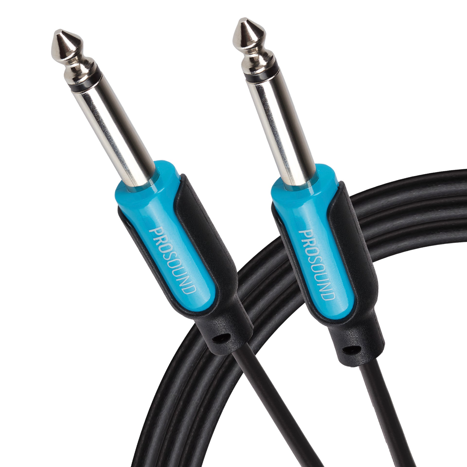 1 4" 6.35mm 2 Pole Jack Plug to 1 4" 6.35mm 2 Pole Jack Plug Cable Black 3m