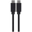 Maplin 60W USB-C to USB-C Data Transfer & Charging Cable - Black, 0.5m - maplin.co.uk