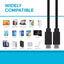 Maplin 60W USB-C to USB-C Data Transfer & Charging Cable - Black, 0.5m - maplin.co.uk