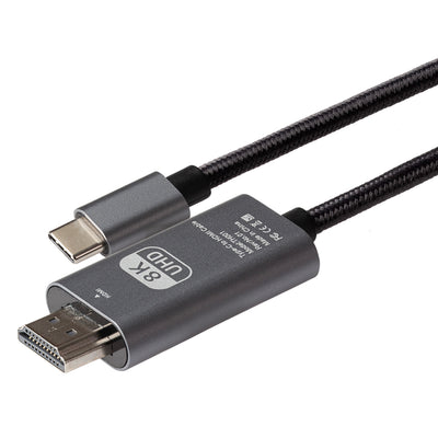 Maplin USB-C to HDMI Cable Adapter (Supports 4K Ultra HD @ 60Hz) - Black