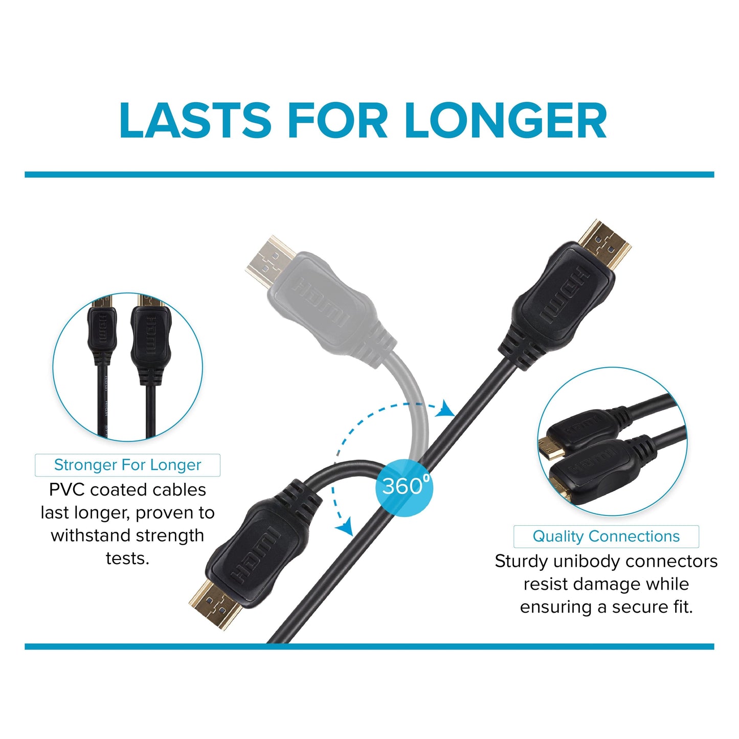 Maplin HDMI to Mini HDMI 4K Ultra HD Cable with Gold Connectors - Black, 1m - maplin.co.uk