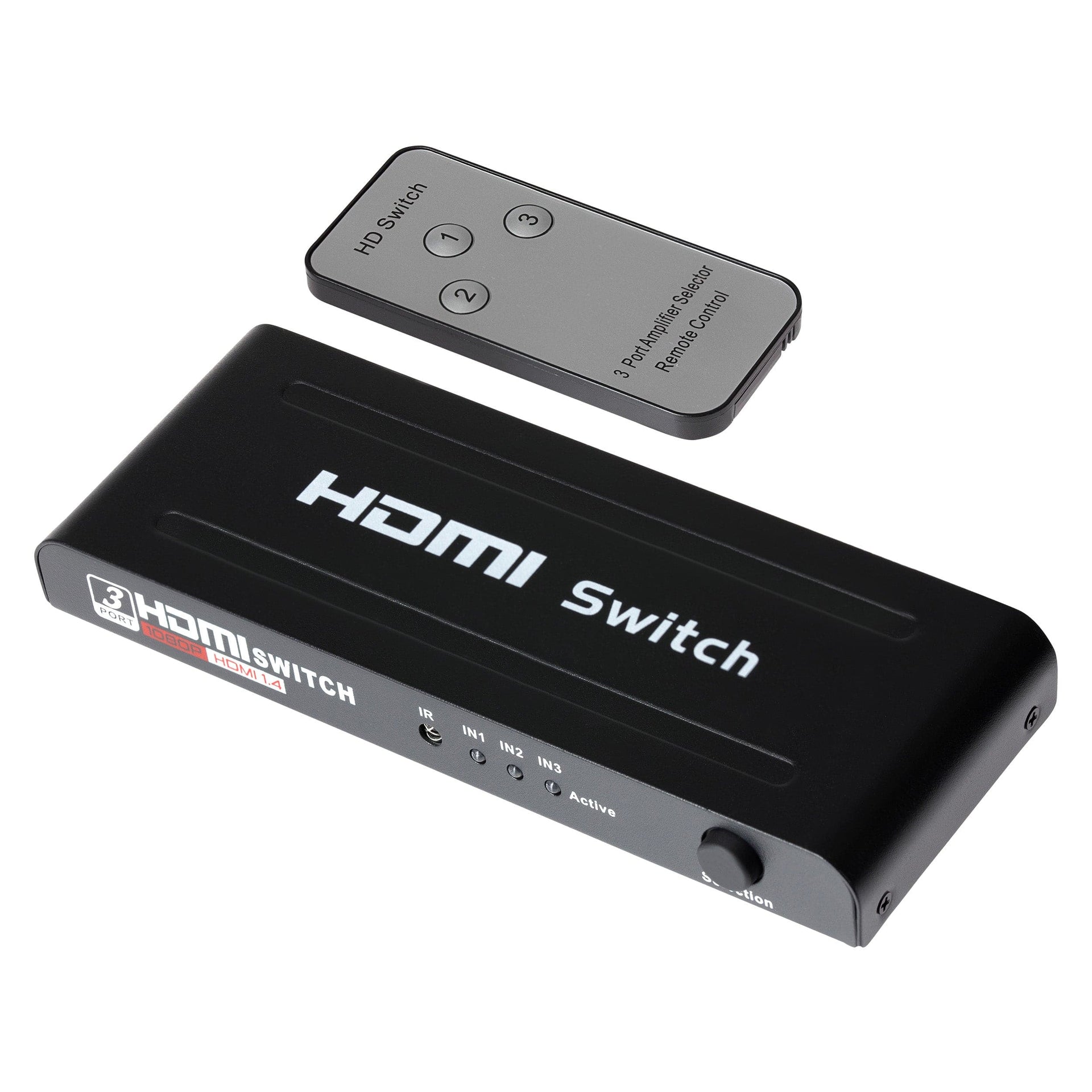 HDMI Switch 3 Ports 1 Port Out 4K Ultra HD @30Hz Remote Control