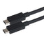 Maplin PRO USB-C to USB-C Thunderbolt 3 20Gbps Super Speed Data Transfer & Charging Cable - Black, 1m - maplin.co.uk