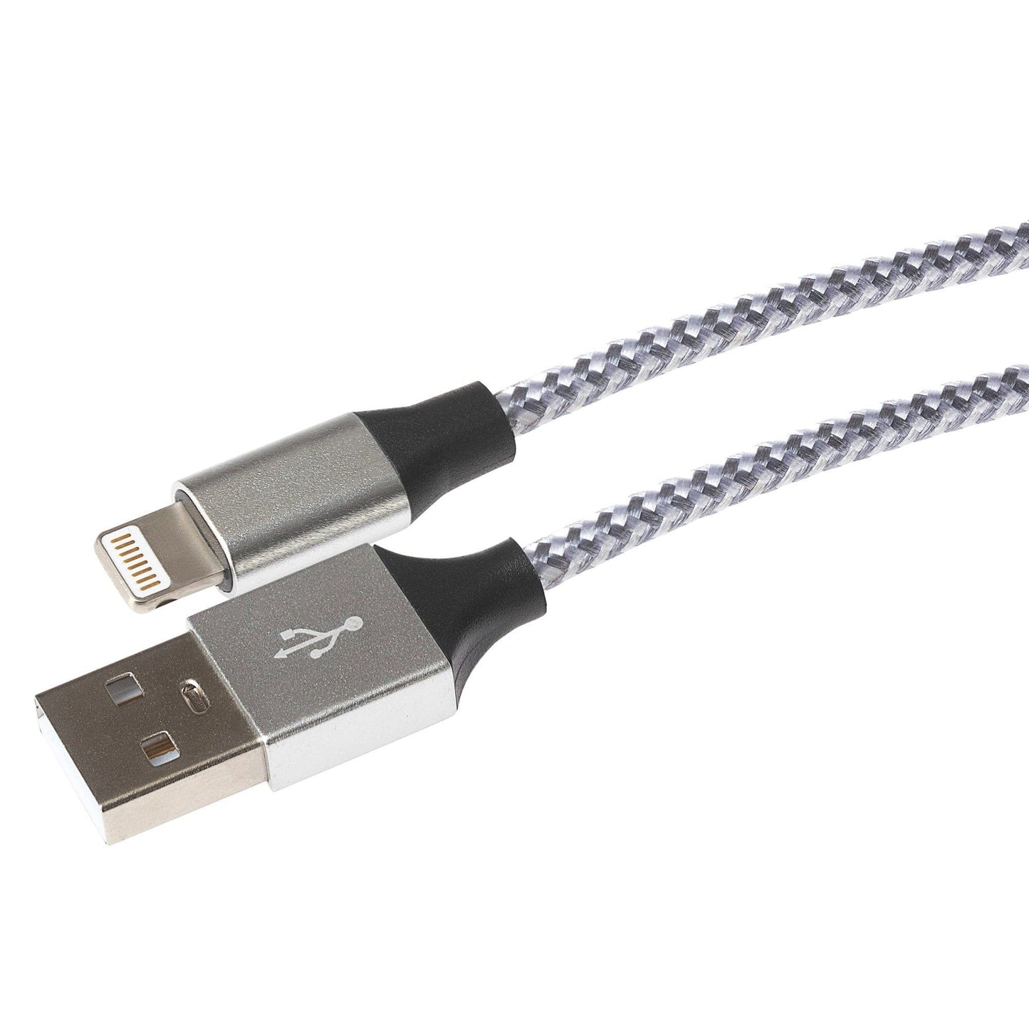 Maplin Lightning Connector to USB-A Braided Cable - 1m - maplin.co.uk